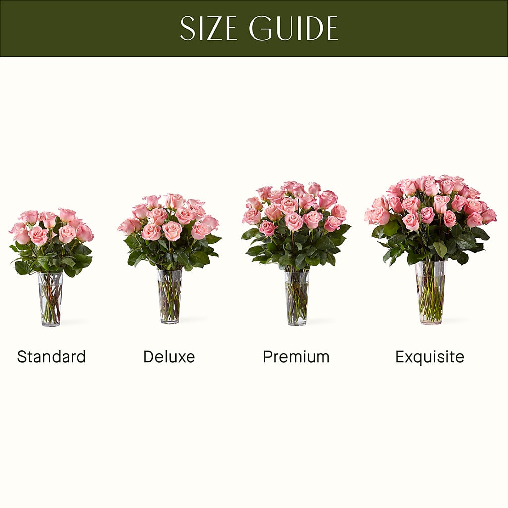 Long Stem Pink Rose Bouquet – CONNIE'S FLORAL ARRANGEMENTS, Virginia Beach VA