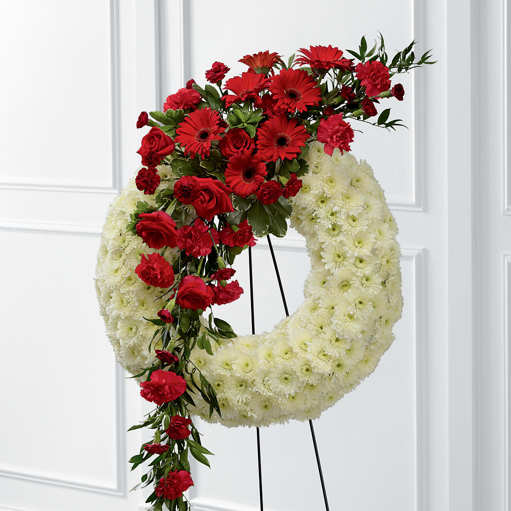 Graceful Tribute Wreath – CONNIE'S FLORAL ARRANGEMENTS, Virginia Beach VA