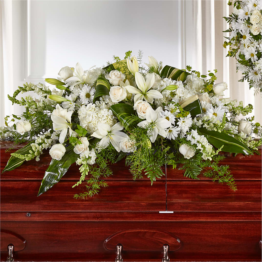 Abundance Casket Spray – CONNIE'S FLORAL ARRANGEMENTS, Virginia Beach VA