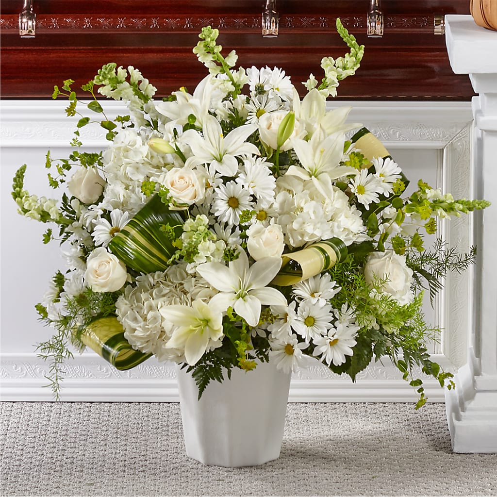 Thoughts of Tranquility Floor Basket – CONNIE'S FLORAL ARRANGEMENTS, Virginia Beach VA