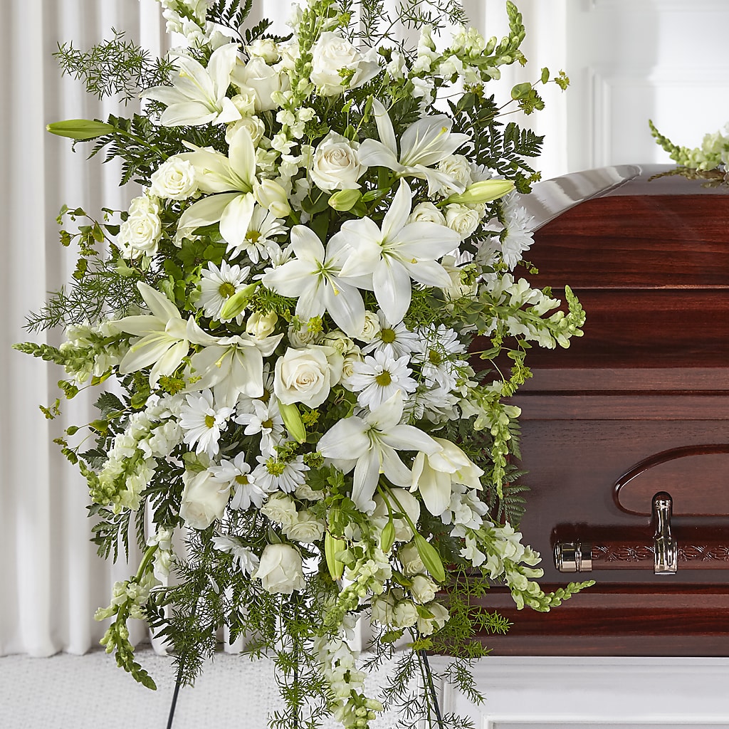 Loving Thoughts Standing Spray – CONNIE'S FLORAL ARRANGEMENTS, Virginia Beach VA