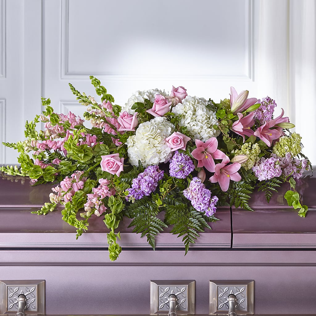 Life's Gratitude Casket Spray – CONNIE'S FLORAL ARRANGEMENTS, Virginia Beach VA