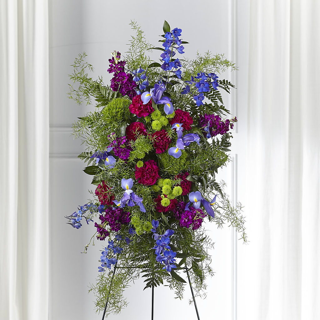 Heavenly Skies Standing Spray – CONNIE'S FLORAL ARRANGEMENTS, Virginia Beach VA