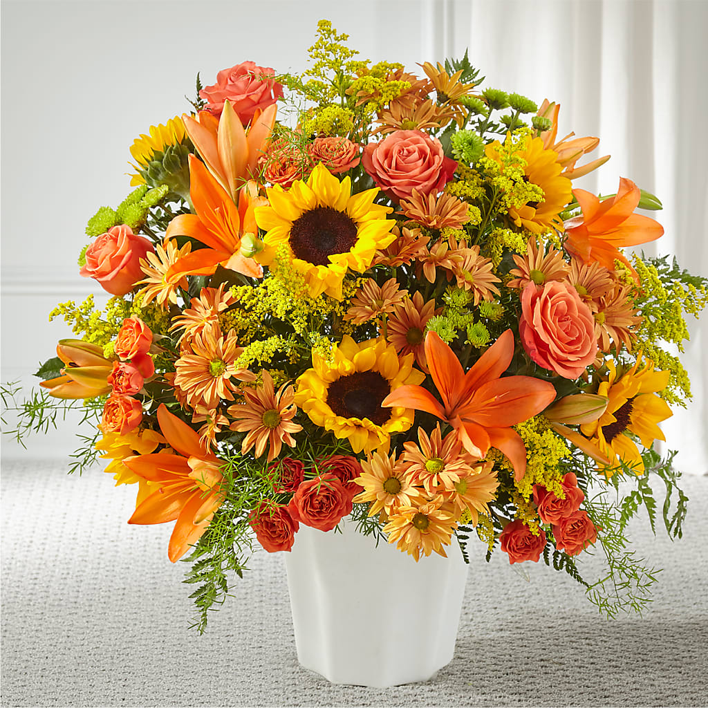 Harvest Thoughts Floor Basket – CONNIE'S FLORAL ARRANGEMENTS, Virginia Beach VA