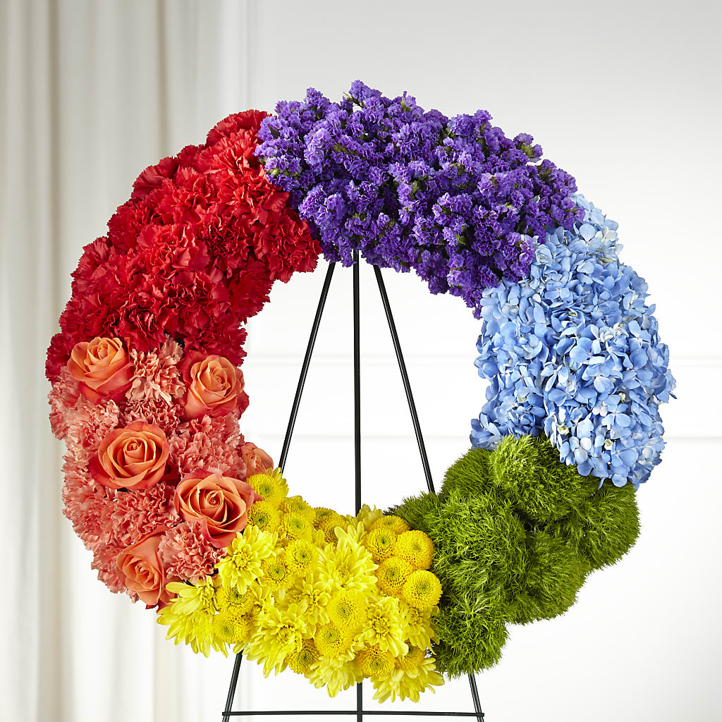 Circle of Love Wreath – CONNIE'S FLORAL ARRANGEMENTS, Virginia Beach VA