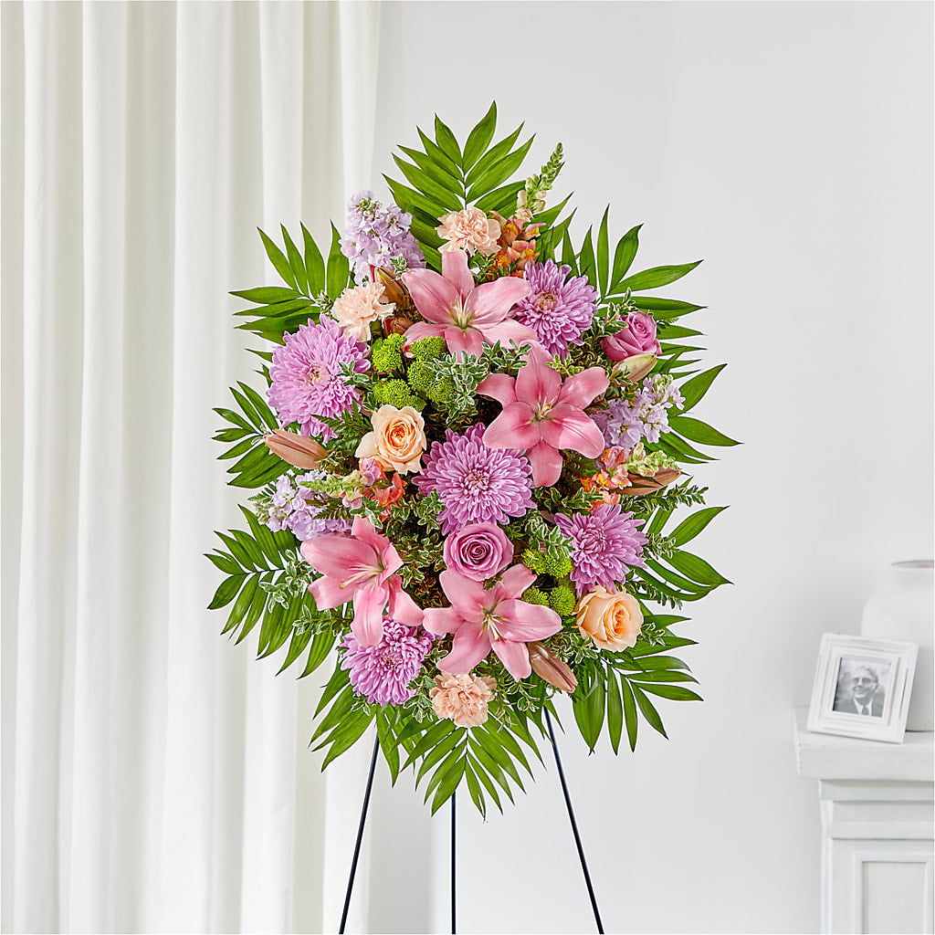 Love & Light Standing Spray – CONNIE'S FLORAL ARRANGEMENTS, Virginia Beach VA