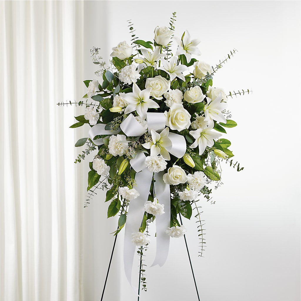With Care Standing Spray – CONNIE'S FLORAL ARRANGEMENTS, Virginia Beach VA