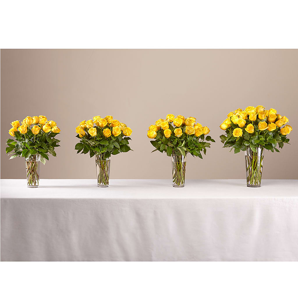 Long Stem Yellow Rose Bouquet – CONNIE'S FLORAL ARRANGEMENTS, Virginia Beach VA