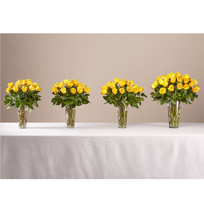 Long Stem Yellow Rose Bouquet – CONNIE'S FLORAL ARRANGEMENTS, Virginia Beach VA