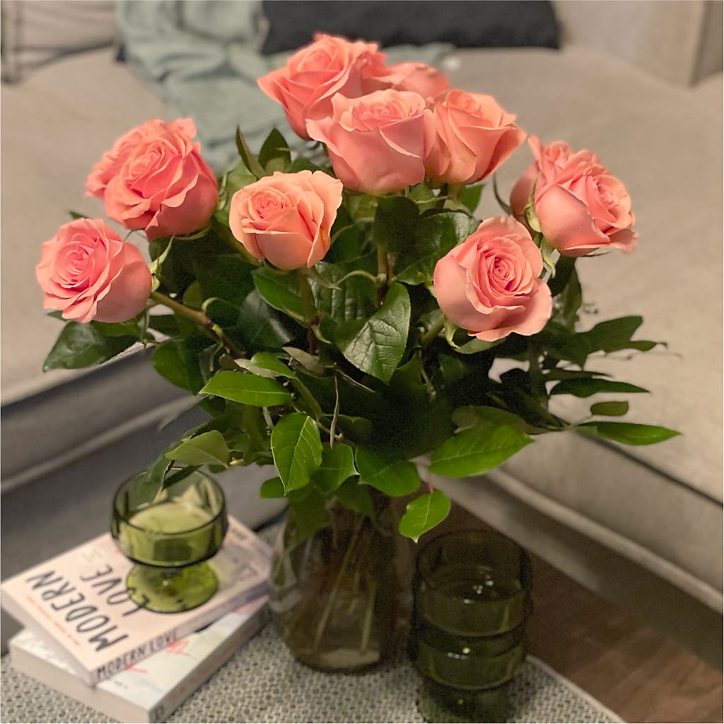 Long Stem Pink Rose Bouquet – CONNIE'S FLORAL ARRANGEMENTS, Virginia Beach VA