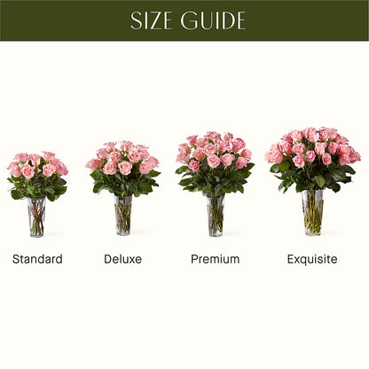 Long Stem Pink Rose Bouquet – CONNIE'S FLORAL ARRANGEMENTS, Virginia Beach VA