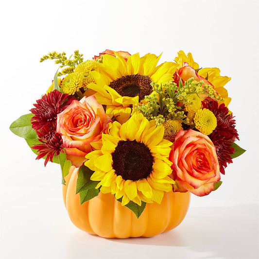 Golden Gourd Pumpkin Bouquet – CONNIE'S FLORAL ARRANGEMENTS, Virginia Beach VA
