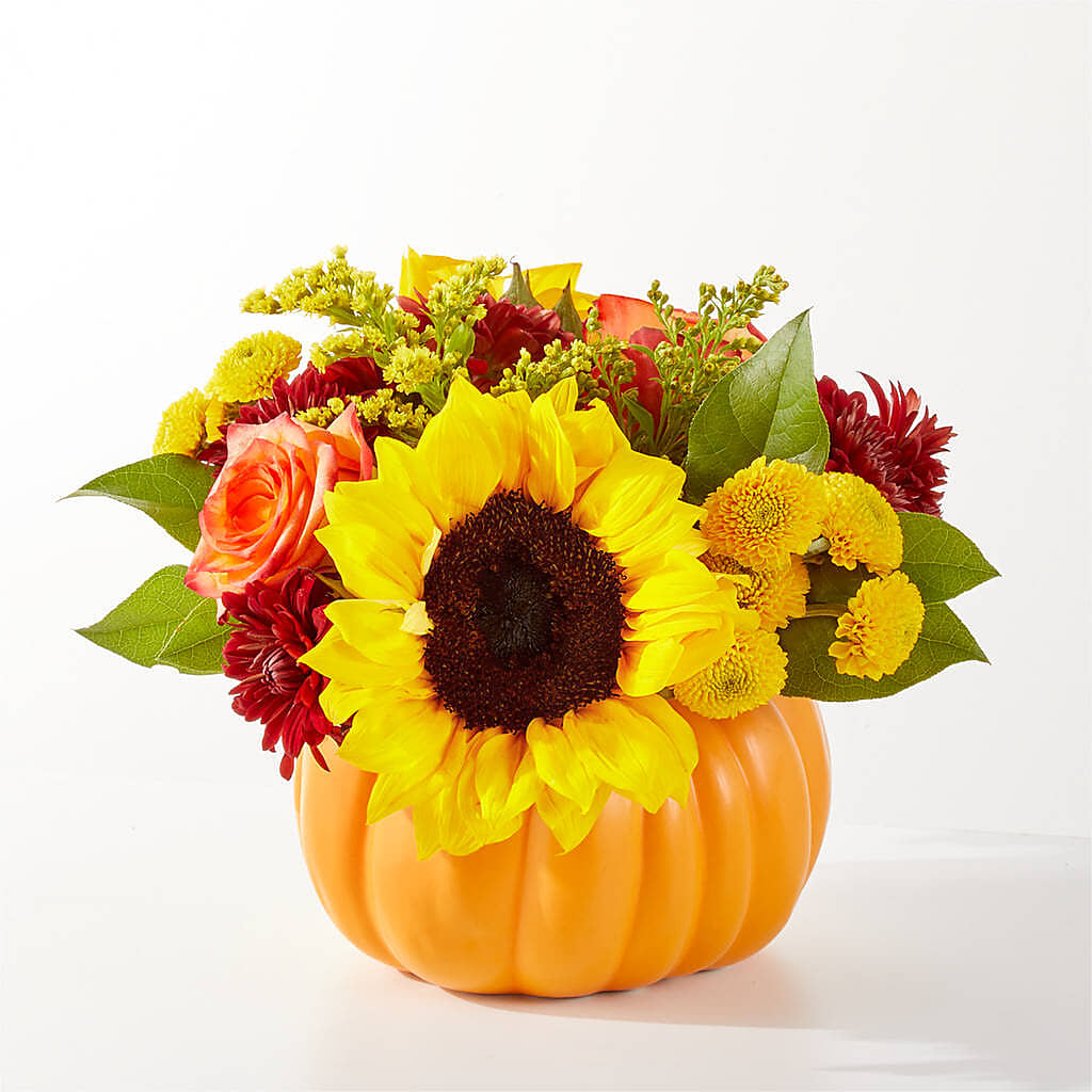Golden Gourd Pumpkin Bouquet – CONNIE'S FLORAL ARRANGEMENTS, Virginia Beach VA