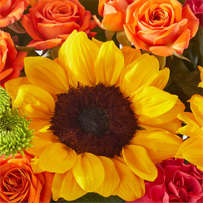 Sun-drenched Blooms Box Bouquet – CONNIE'S FLORAL ARRANGEMENTS, Virginia Beach VA