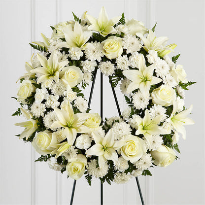 Treasured Tribute Wreath – CONNIE'S FLORAL ARRANGEMENTS, Virginia Beach VA