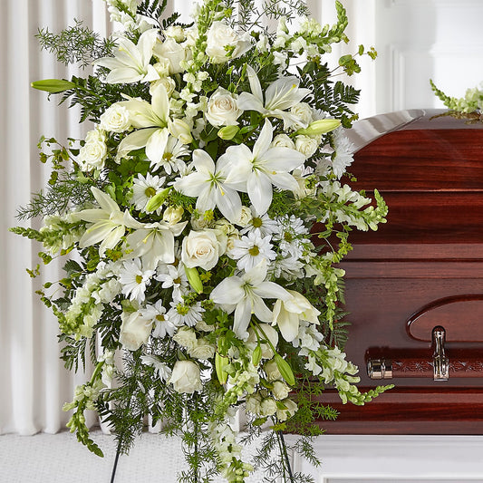 Loving Thoughts Standing Spray – CONNIE'S FLORAL ARRANGEMENTS, Virginia Beach VA