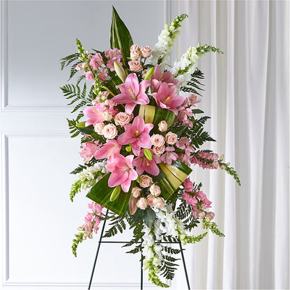 Elegant Embrace Standing Spray – CONNIE'S FLORAL ARRANGEMENTS, Virginia Beach VA