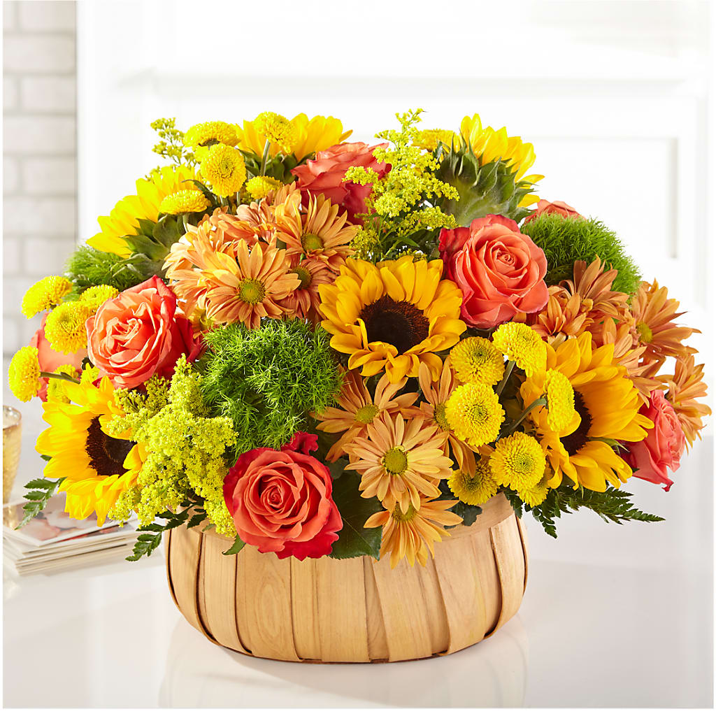Harvest Sunflower Basket – CONNIE'S FLORAL ARRANGEMENTS, Virginia Beach VA