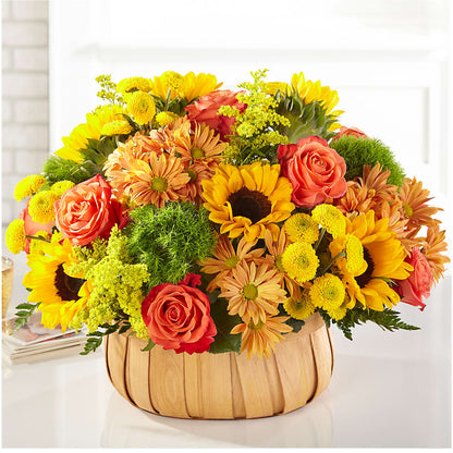 Harvest Sunflower Basket – CONNIE'S FLORAL ARRANGEMENTS, Virginia Beach VA