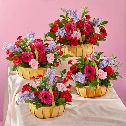 Pink Picnic Basket – CONNIE'S FLORAL ARRANGEMENTS, Virginia Beach VA