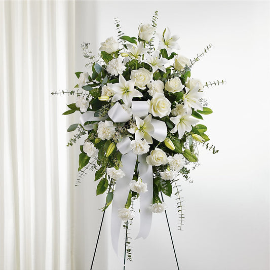With Care Standing Spray – CONNIE'S FLORAL ARRANGEMENTS, Virginia Beach VA