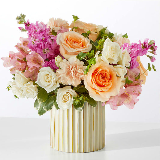 Paradise Bouquet with Ivory Vase – CONNIE'S FLORAL ARRANGEMENTS, Virginia Beach VA